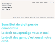 Tablet Screenshot of notre-droit.ch